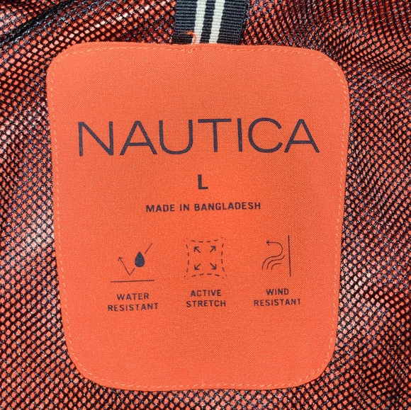 Nautica Men's Size L Full Zip Pride Windbreaker Weather Resistant Jacket NWT - Picture 12 of 14